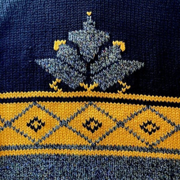 Vintage Susann D Acrylic Wool Blend Black Yellow Sage Green Argyle Sweat… - Picture 2 of 10